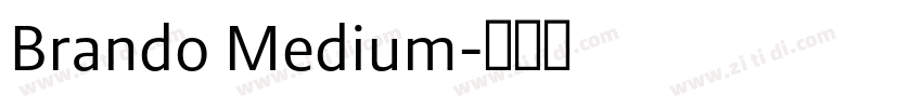 Brando Medium字体转换
